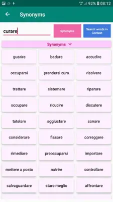 Italian Verb Conjugation android App screenshot 1