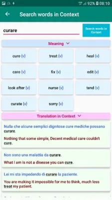 Italian Verb Conjugation android App screenshot 3