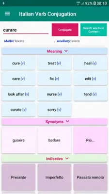 Italian Verb Conjugation android App screenshot 7